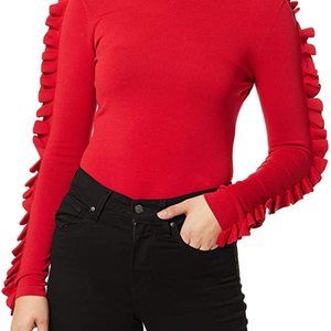 Keepsake Red Ruffle Top